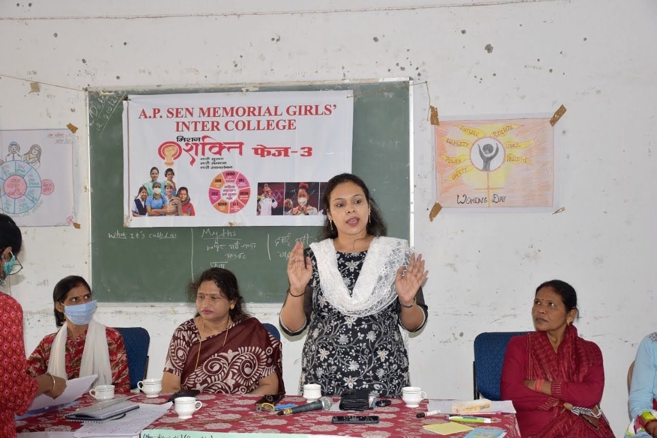 Session at A.P. Sen Memorial Girls' Inter College